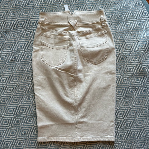 Madewell - Denim High-Waist Midi Pencil Skirt in Vintage Canvas Wash BNWT - Picture 4 of 9
